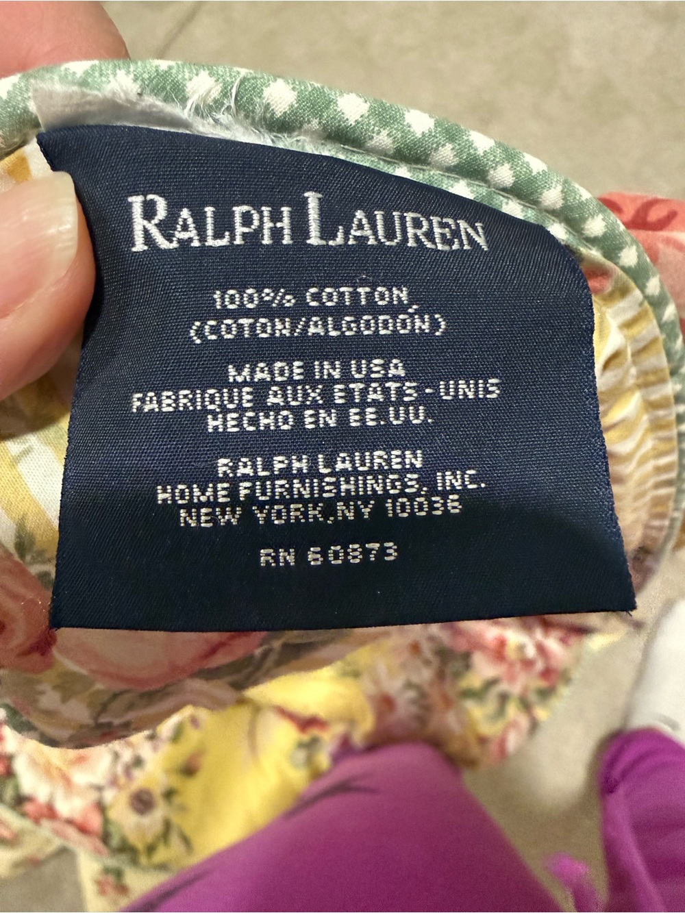 Ralph Lauren Vintage Sophie Brooke Comforter - floral reversible full/queen - Picture 7 of 8